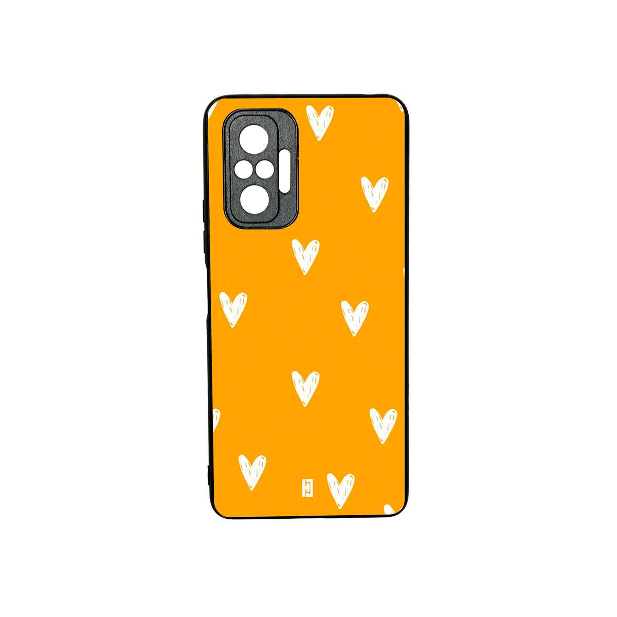 Funda Redmi Note 10 Pro Corazones Amarillo