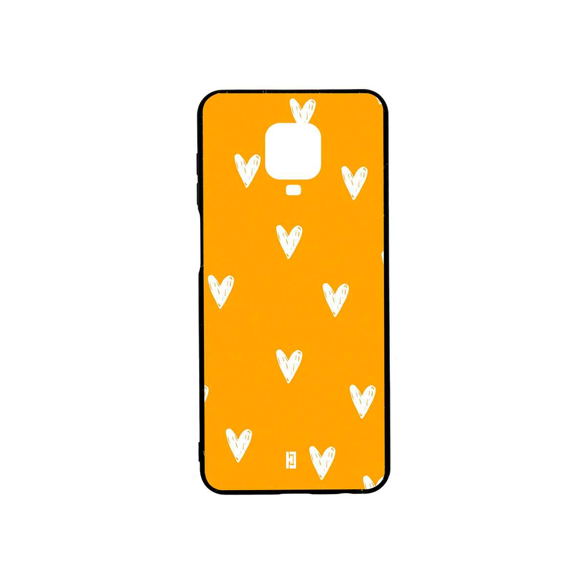 Funda Redmi Note 9 Pro/9S Corazones Amarillo