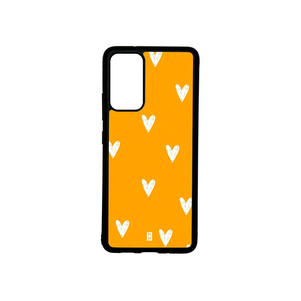 Funda Samsung Galaxy A71 Corazones Amarillo