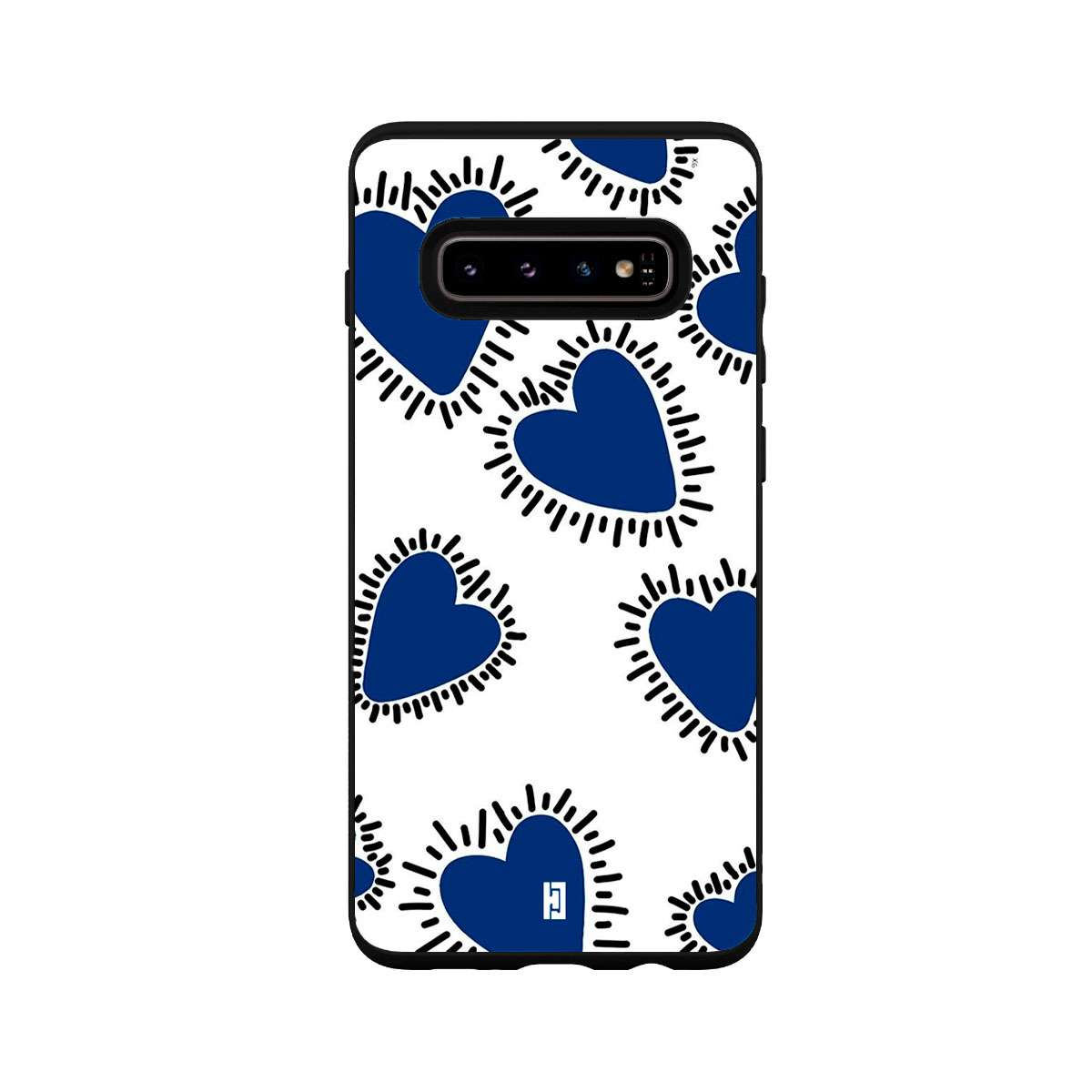 Funda Samsung Galaxy S10 Corazones Azules