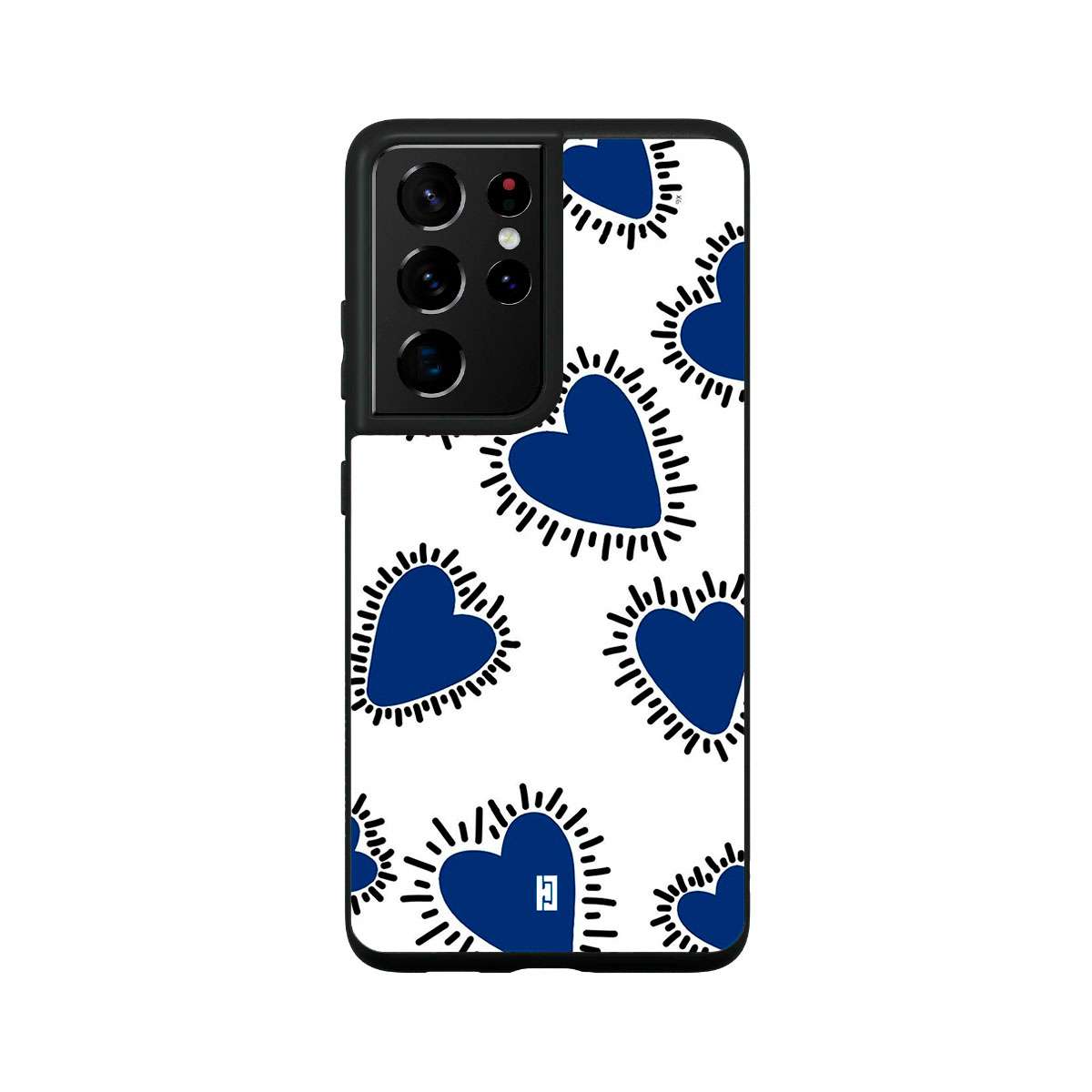 Funda Samsung Galaxy S21 Ultra Corazones Azules