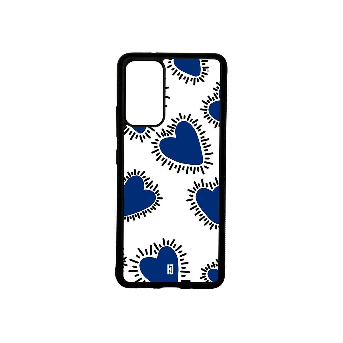 Funda Samsung Galaxy A71 Corazones Azules