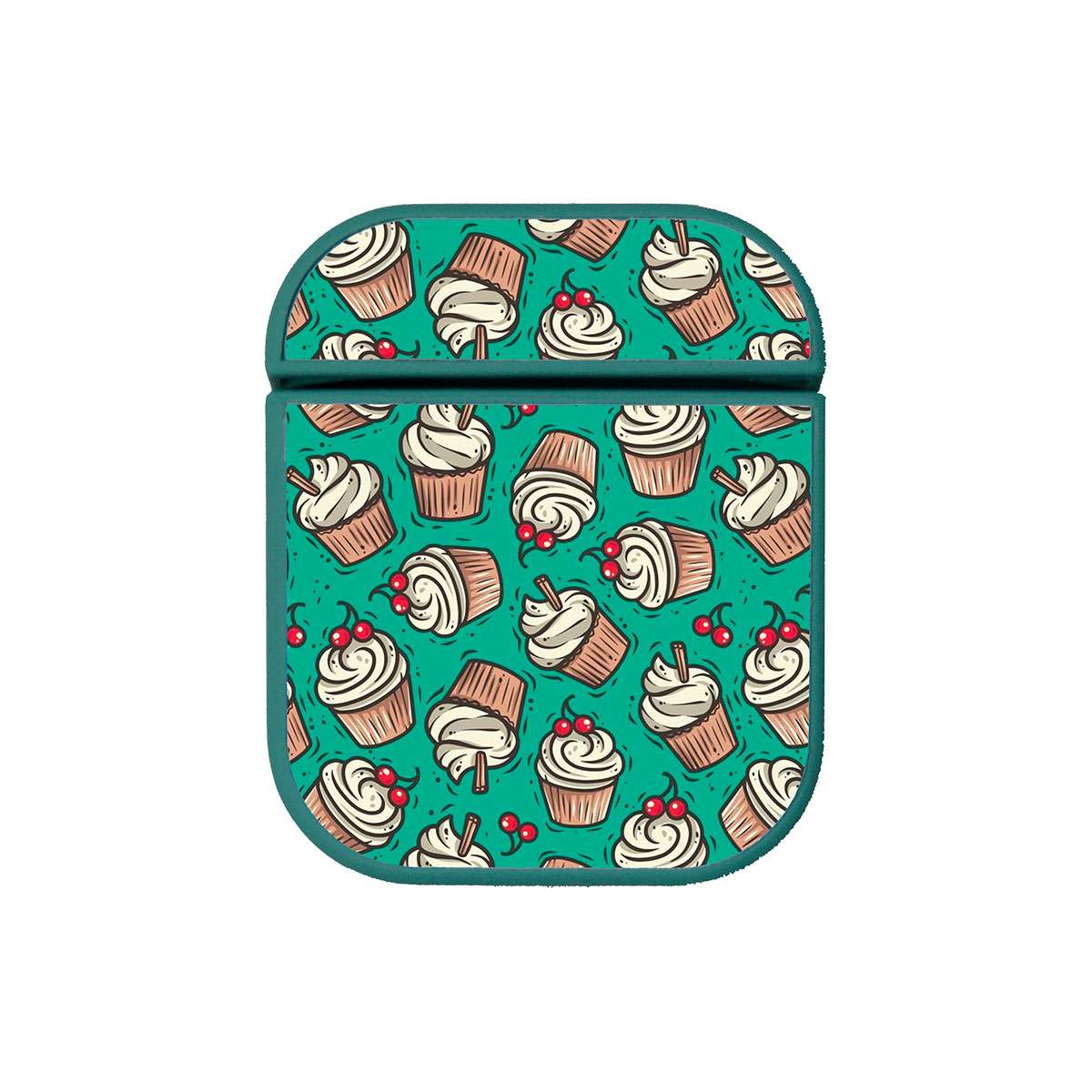 Funda Verde AirPods (1ª/2ª Gen) Cupcakes